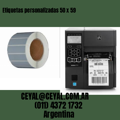 Etiquetas personalizadas 50 x 59