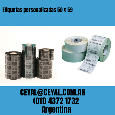 Etiquetas personalizadas 50 x 59