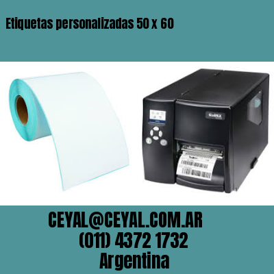 Etiquetas personalizadas 50 x 60