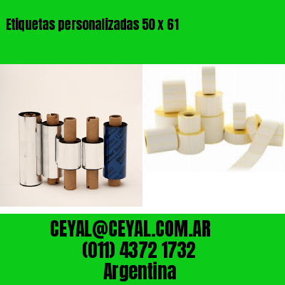 Etiquetas personalizadas 50 x 61