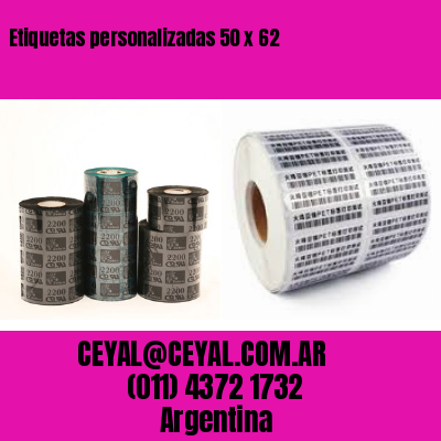 Etiquetas personalizadas 50 x 62