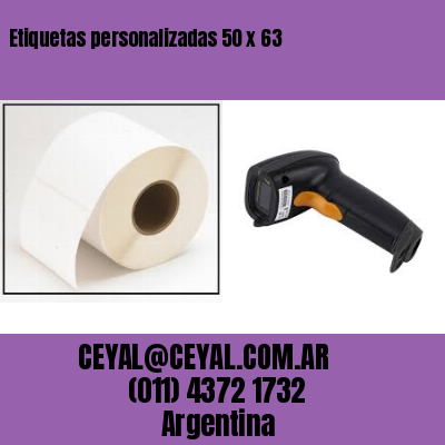 Etiquetas personalizadas 50 x 63