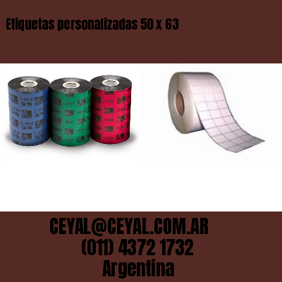 Etiquetas personalizadas 50 x 63