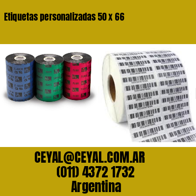 Etiquetas personalizadas 50 x 66