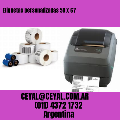 Etiquetas personalizadas 50 x 67