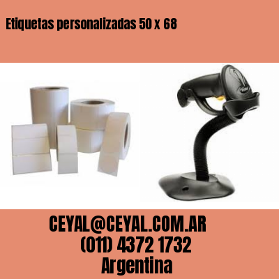 Etiquetas personalizadas 50 x 68