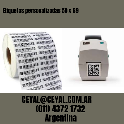 Etiquetas personalizadas 50 x 69