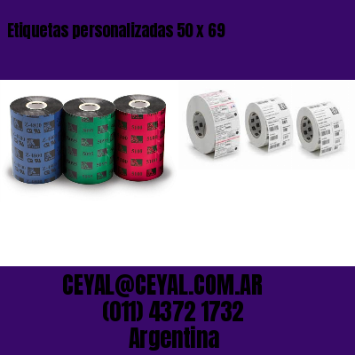 Etiquetas personalizadas 50 x 69