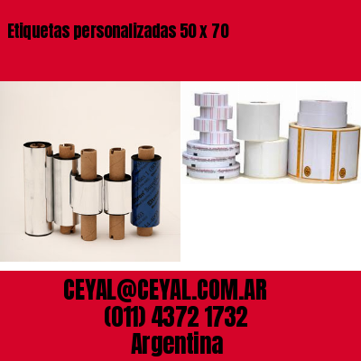 Etiquetas personalizadas 50 x 70