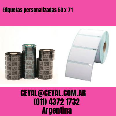 Etiquetas personalizadas 50 x 71