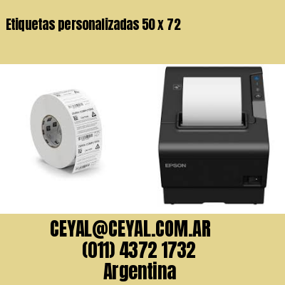 Etiquetas personalizadas 50 x 72