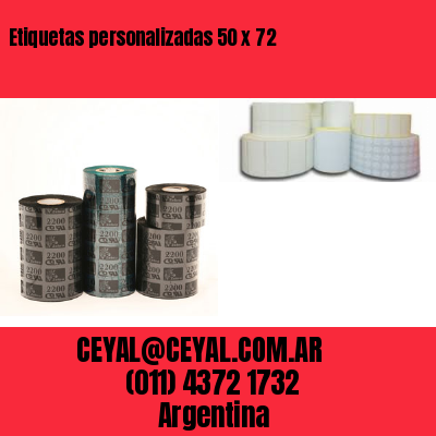 Etiquetas personalizadas 50 x 72