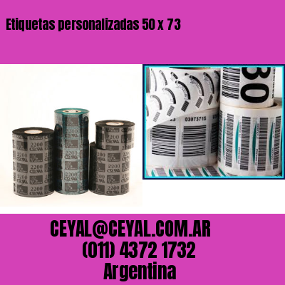 Etiquetas personalizadas 50 x 73