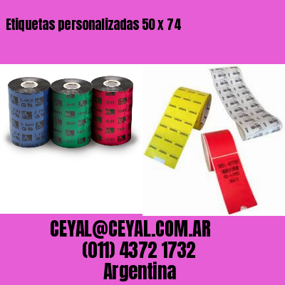 Etiquetas personalizadas 50 x 74