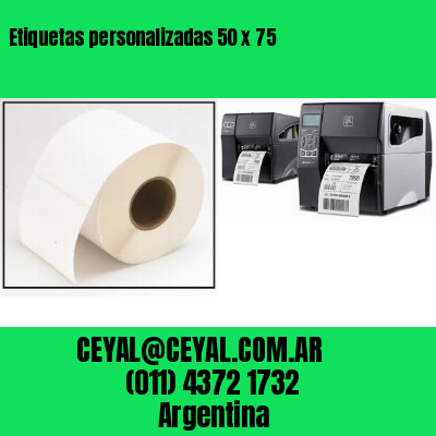 Etiquetas personalizadas 50 x 75