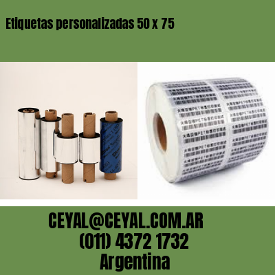 Etiquetas personalizadas 50 x 75