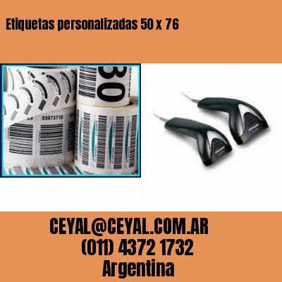 Etiquetas personalizadas 50 x 76