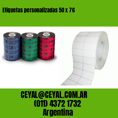 Etiquetas personalizadas 50 x 76