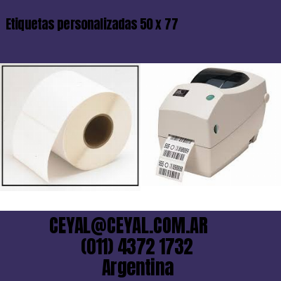 Etiquetas personalizadas 50 x 77