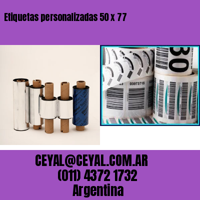 Etiquetas personalizadas 50 x 77