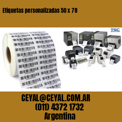 Etiquetas personalizadas 50 x 78