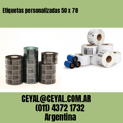 Etiquetas personalizadas 50 x 78