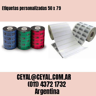 Etiquetas personalizadas 50 x 79