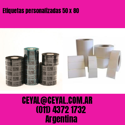 Etiquetas personalizadas 50 x 80