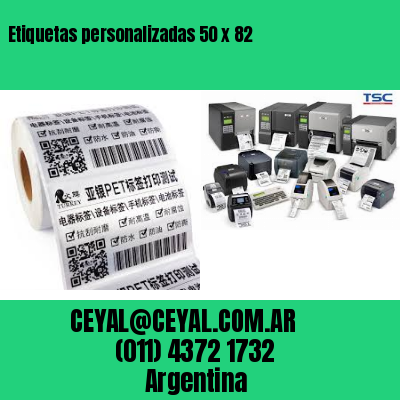 Etiquetas personalizadas 50 x 82