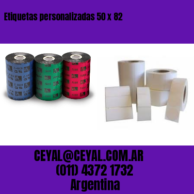 Etiquetas personalizadas 50 x 82