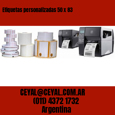 Etiquetas personalizadas 50 x 83