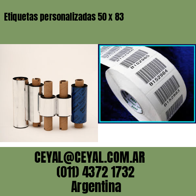 Etiquetas personalizadas 50 x 83