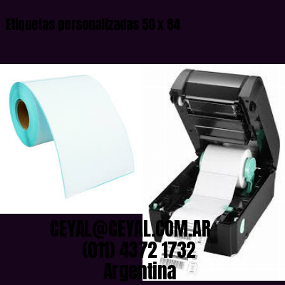 Etiquetas personalizadas 50 x 84