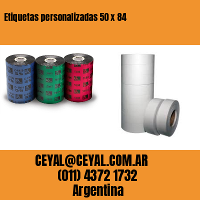 Etiquetas personalizadas 50 x 84