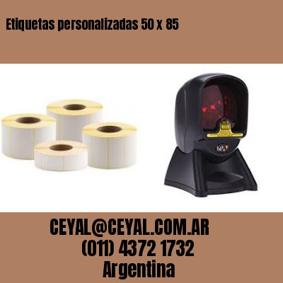 Etiquetas personalizadas 50 x 85