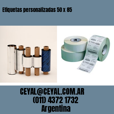 Etiquetas personalizadas 50 x 85