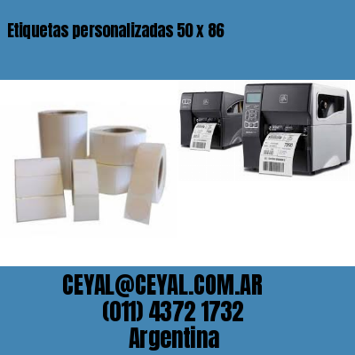 Etiquetas personalizadas 50 x 86