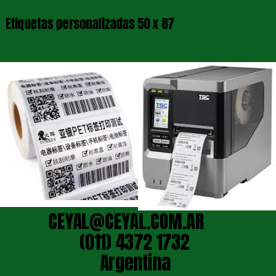 Etiquetas personalizadas 50 x 87