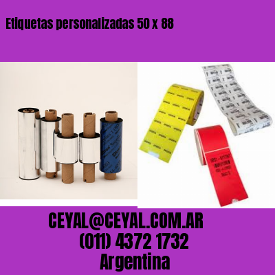 Etiquetas personalizadas 50 x 88