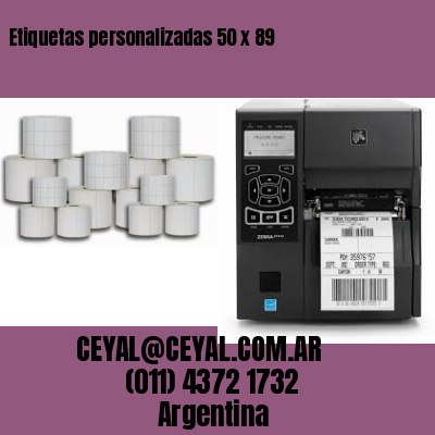 Etiquetas personalizadas 50 x 89