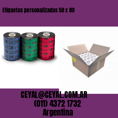 Etiquetas personalizadas 50 x 89