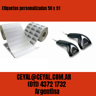 Etiquetas personalizadas 50 x 91