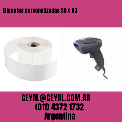 Etiquetas personalizadas 50 x 93