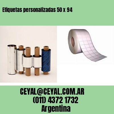 Etiquetas personalizadas 50 x 94