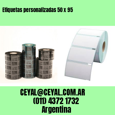 Etiquetas personalizadas 50 x 95