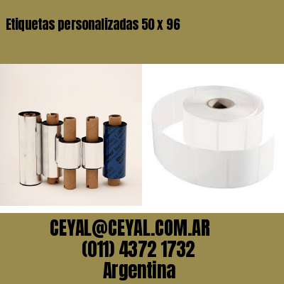 Etiquetas personalizadas 50 x 96