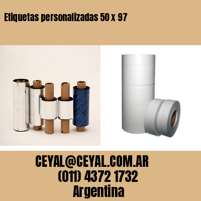 Etiquetas personalizadas 50 x 97