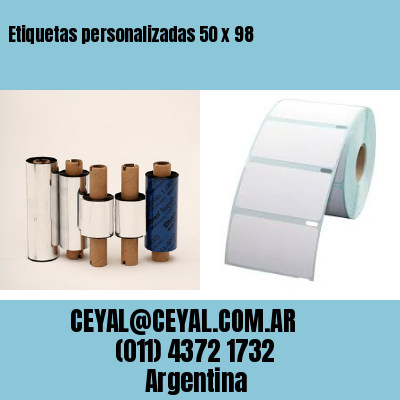 Etiquetas personalizadas 50 x 98