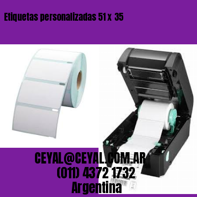 Etiquetas personalizadas 51 x 35