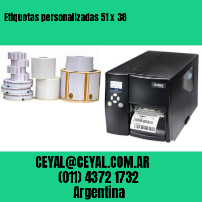 Etiquetas personalizadas 51 x 38